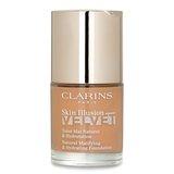 クラランス スキンイリュージョン ベルベット ナチュラル マティファイング & ハイドレイティング ファンデーション 30ml 114 エヌ